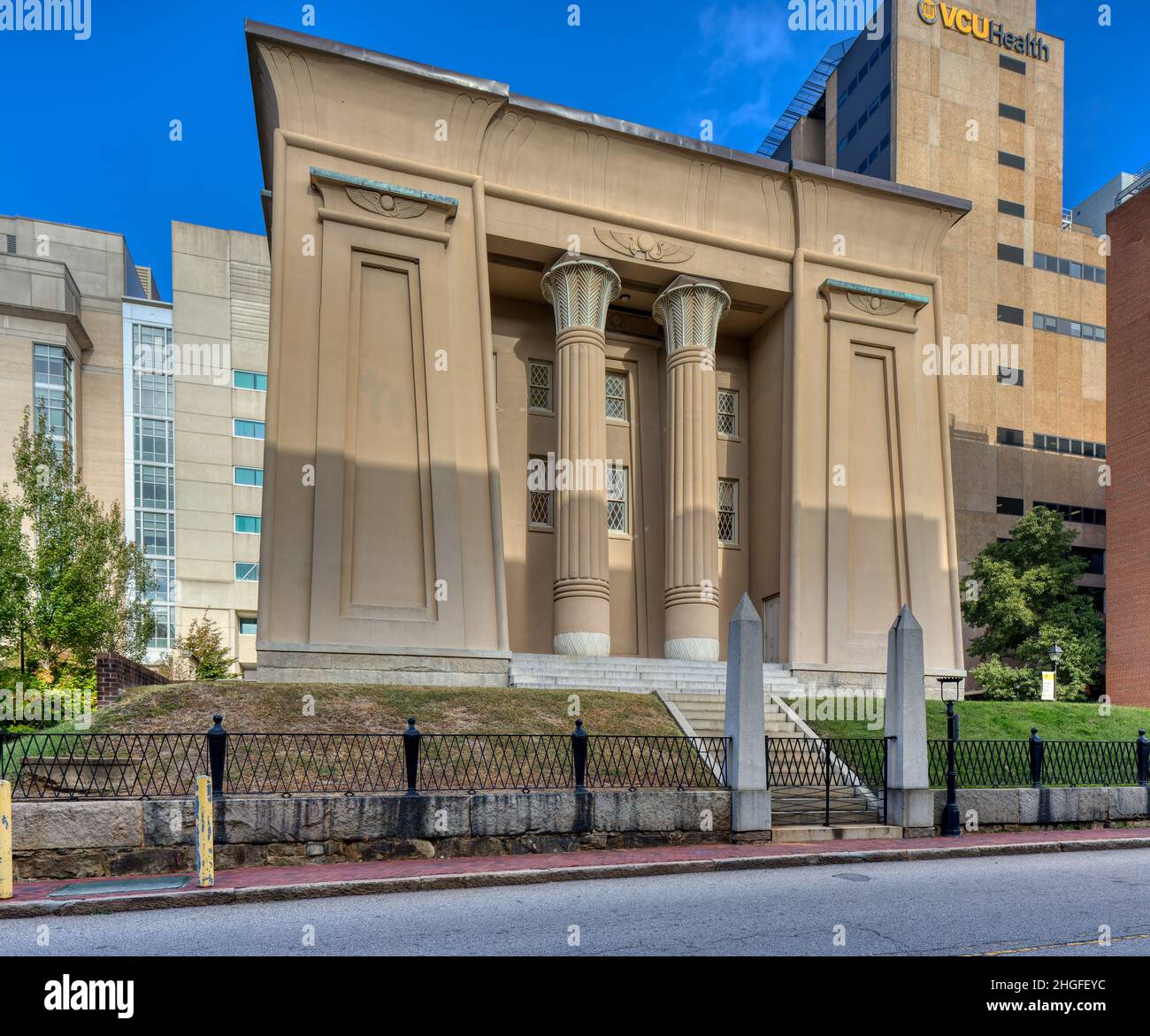 L'edificio Egizio è uno dei tesori architettonici di Richmond. Foto Stock
