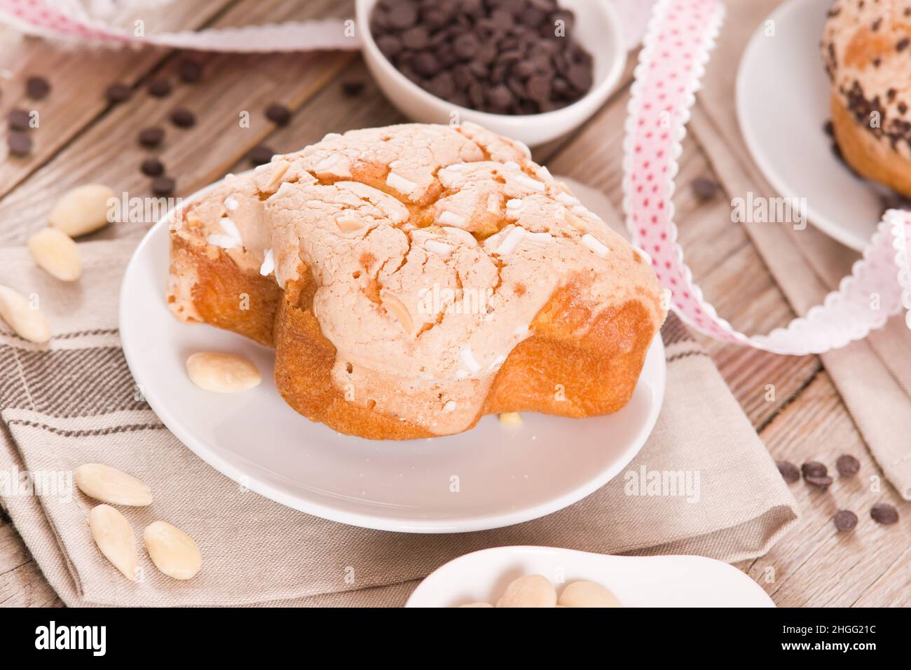 Colomba pane italiano di Pasqua. Foto Stock