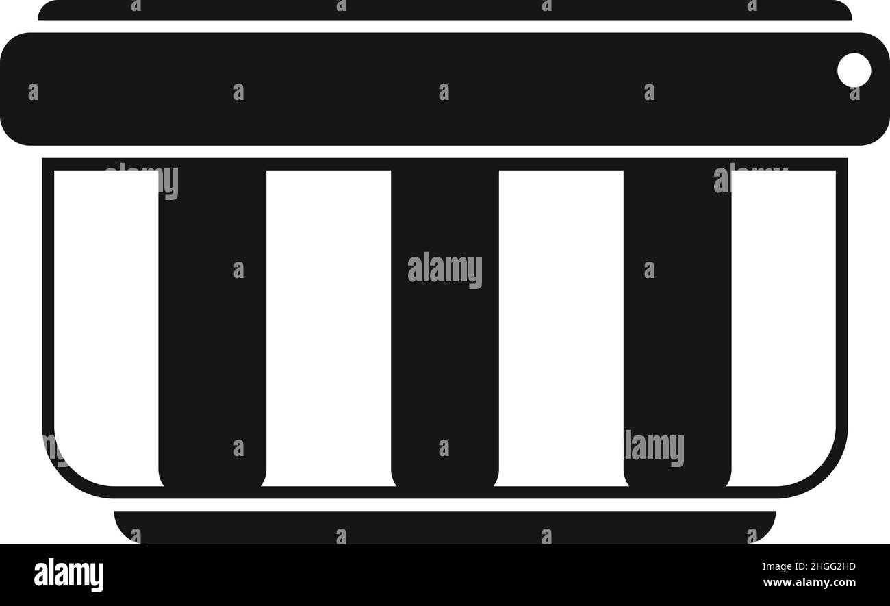 Pasta di cioccolato latte icona semplice vettore. Crema alimentare. Vaso di cacao Illustrazione Vettoriale