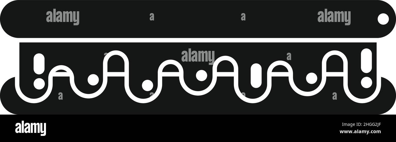 Icona biscotto al cioccolato vettore semplice. Vaso di cacao. Crema alimentare Illustrazione Vettoriale
