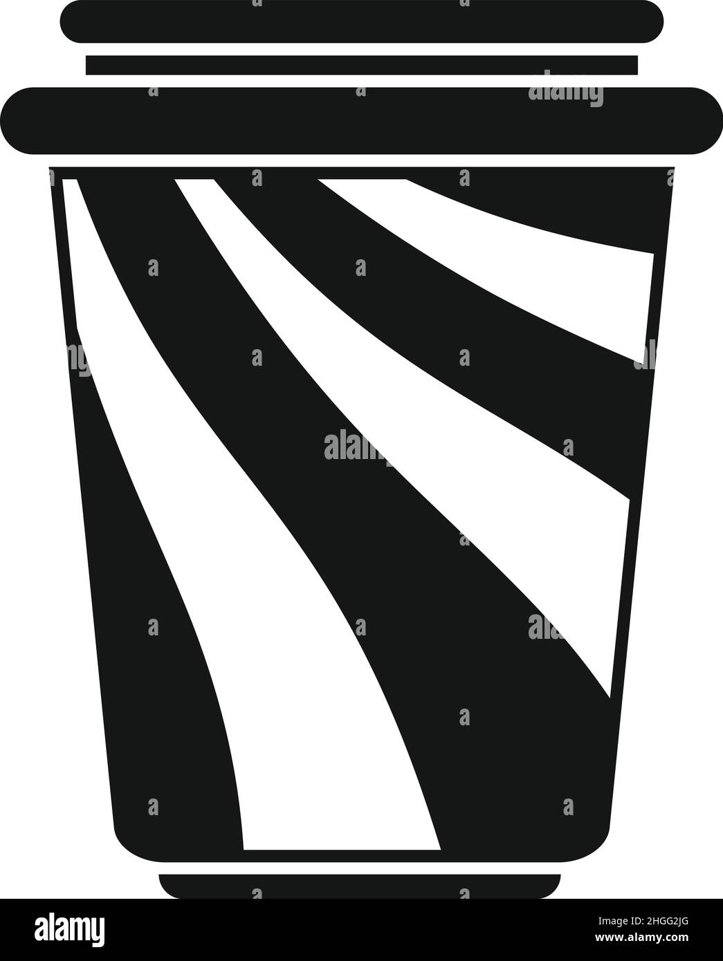 Crema di latte di cacao icona semplice vettore. Pasta di cioccolato. Vaso di nocciola Illustrazione Vettoriale