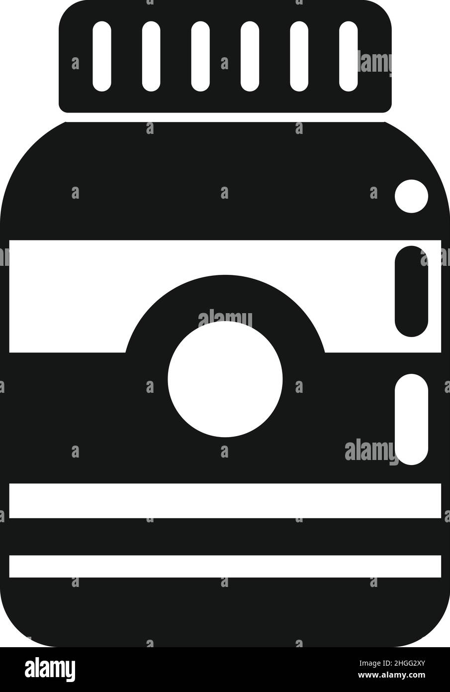 Crema di cacao icona semplice vettore. Pasta di cioccolato. Pane caramella Illustrazione Vettoriale