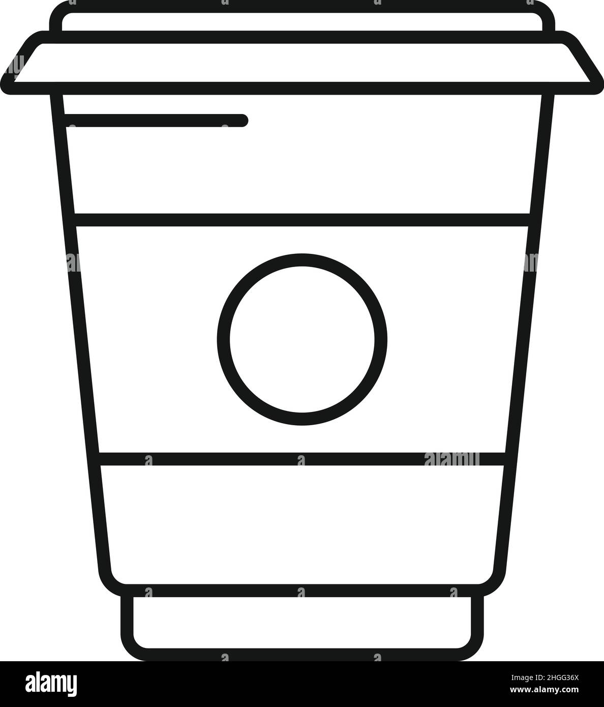 Marmellata crema di cacao icona contorno vettore. Incolla il vaso. Latte alimentare Illustrazione Vettoriale