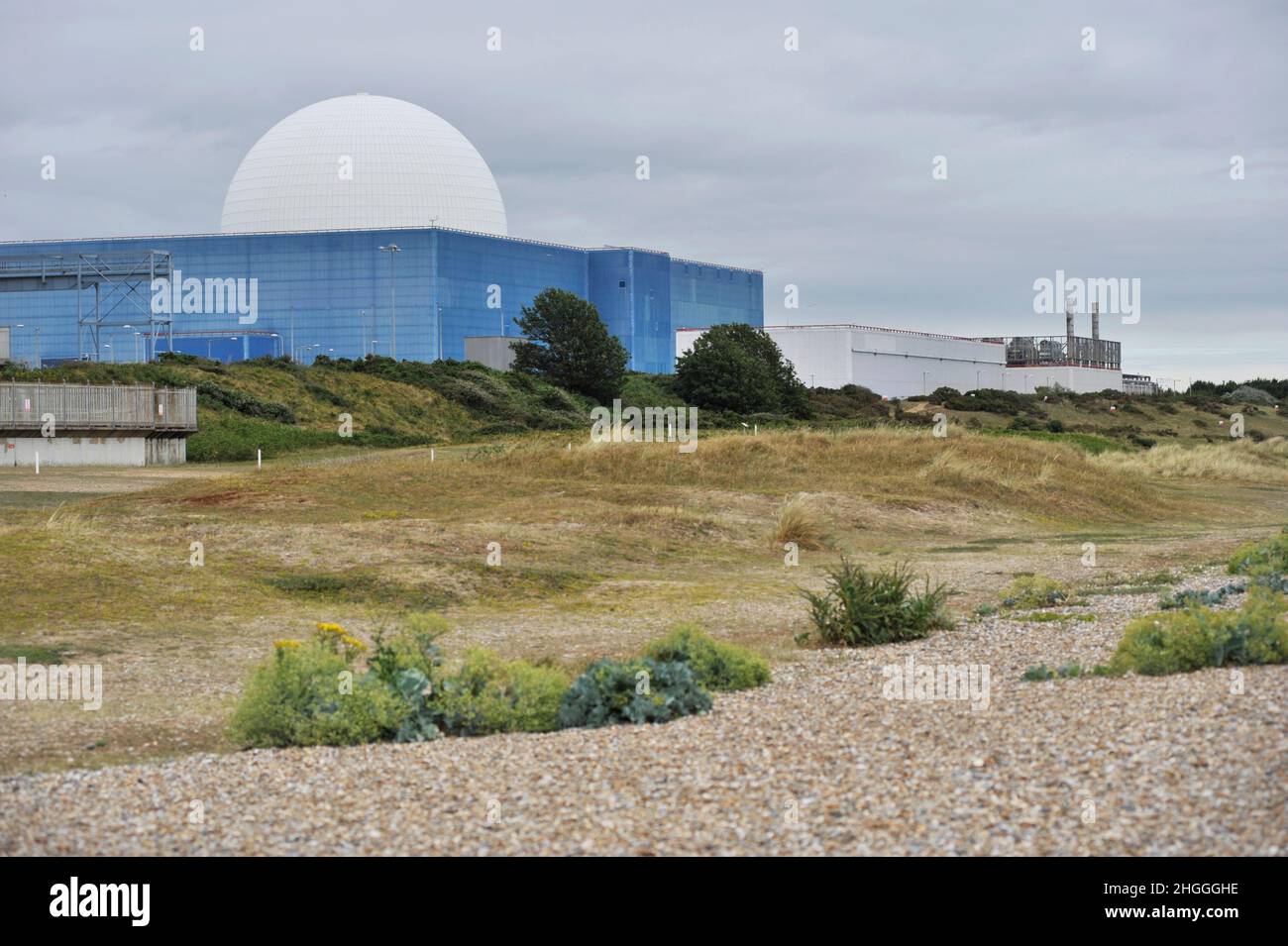 centrale nucleare sizewell B sizewell suffolk inghilterra Foto Stock