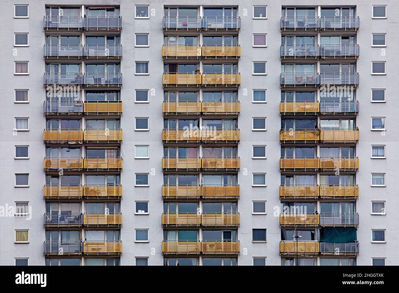 Edificio multi-storage, Detail, Germania, Assia, Cassel Foto Stock