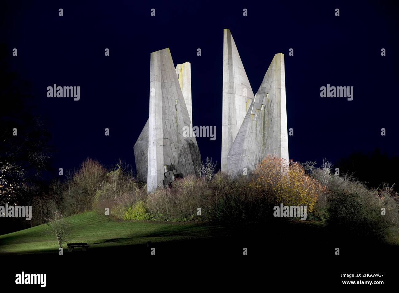 Friedland Memorial, Monumento agli omecomers, Heimkehrerdenkmal, Germania, bassa Sassonia, Friedland Foto Stock