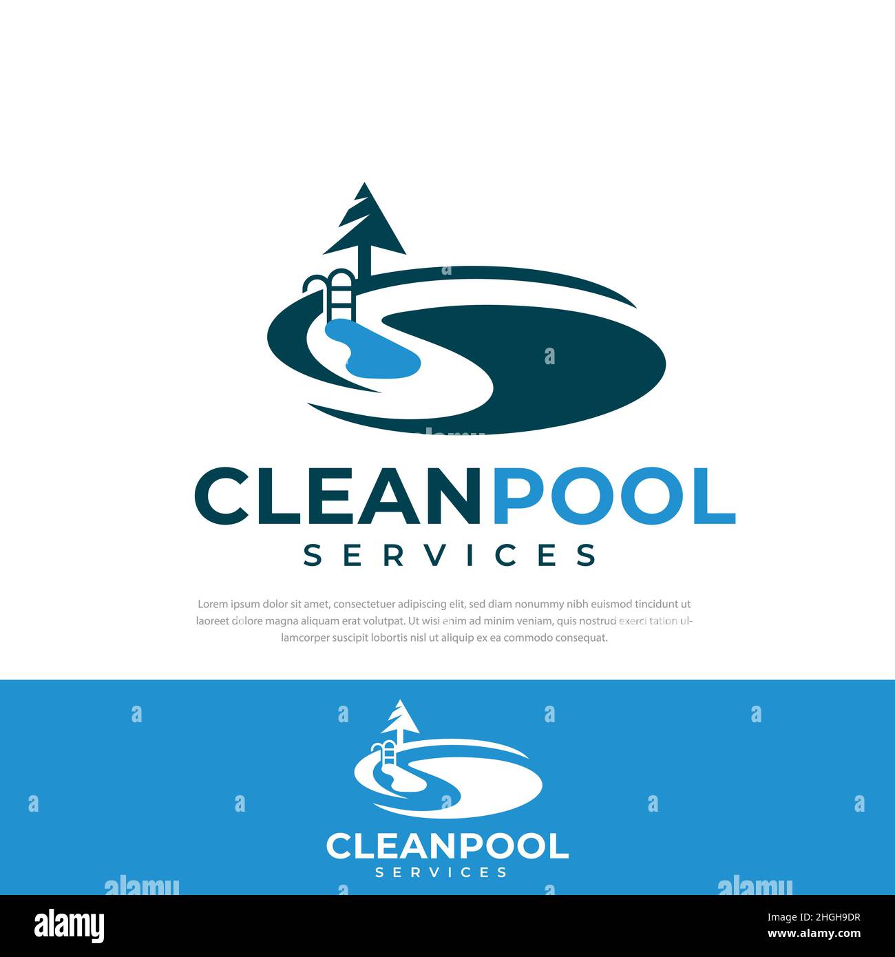 Piscina pulita astratta logo lettera S, modello di design, simbolo Illustrazione Vettoriale