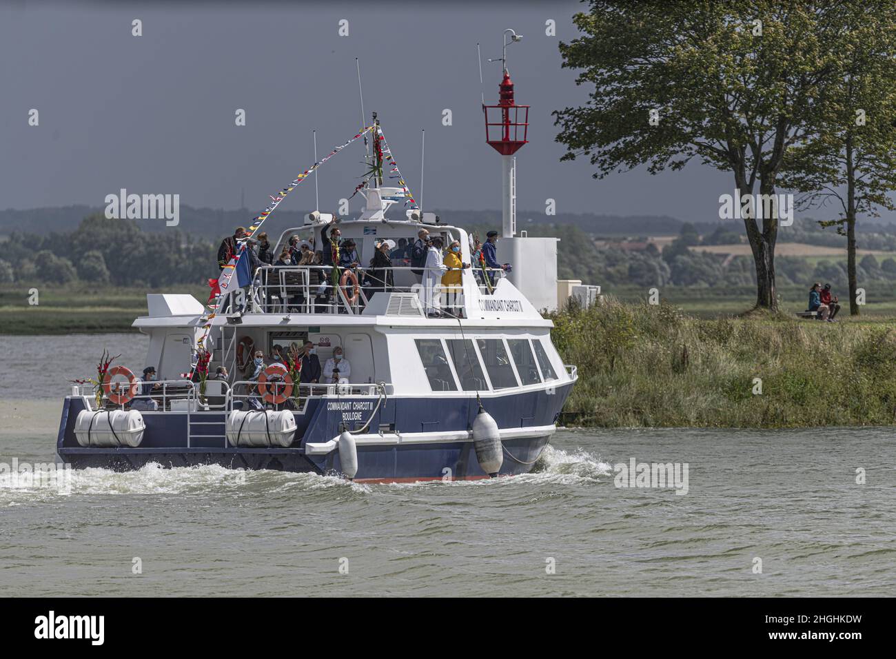 Saint Valery sur Somme, fête de la mer Foto Stock