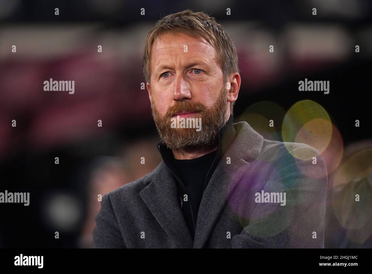 Foto del file datata 01-12-2021 di Brighton e del manager di Hove Albion Graham Potter che ha testato positivo per il coronavirus e mancherà la partita della Premier League del suo lato a Leicester. Data di emissione: Venerdì 21 gennaio 2022. Foto Stock