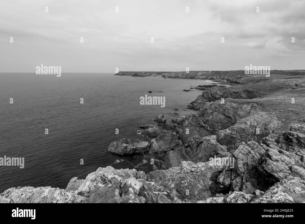 Paesaggio foto del paesaggio al Lizard in Cornovaglia Foto Stock