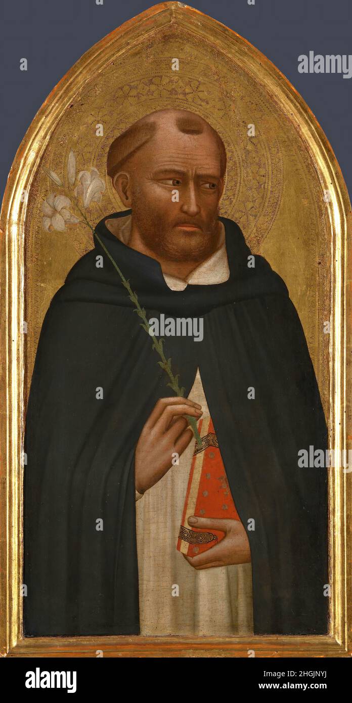 San Domenico - 1340c. - tempera su tavola 70,4 x 37,7 cm - Daddi Bernardo Foto Stock