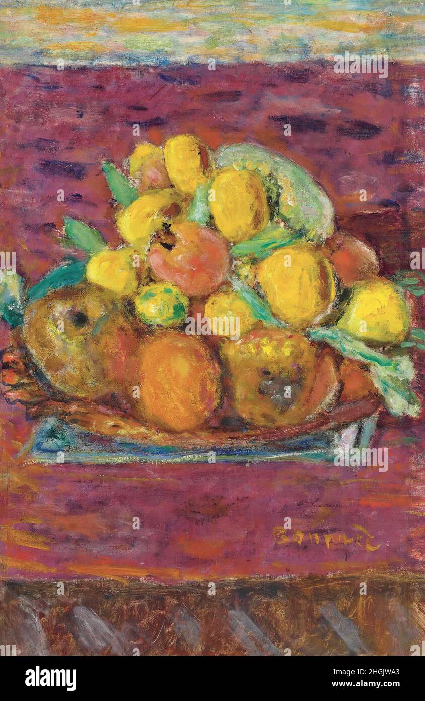 Bonnard Pierre - Collezione privata - frutta - 1946 - olio su tela 56,5 x 37,5 cm - Foto Stock