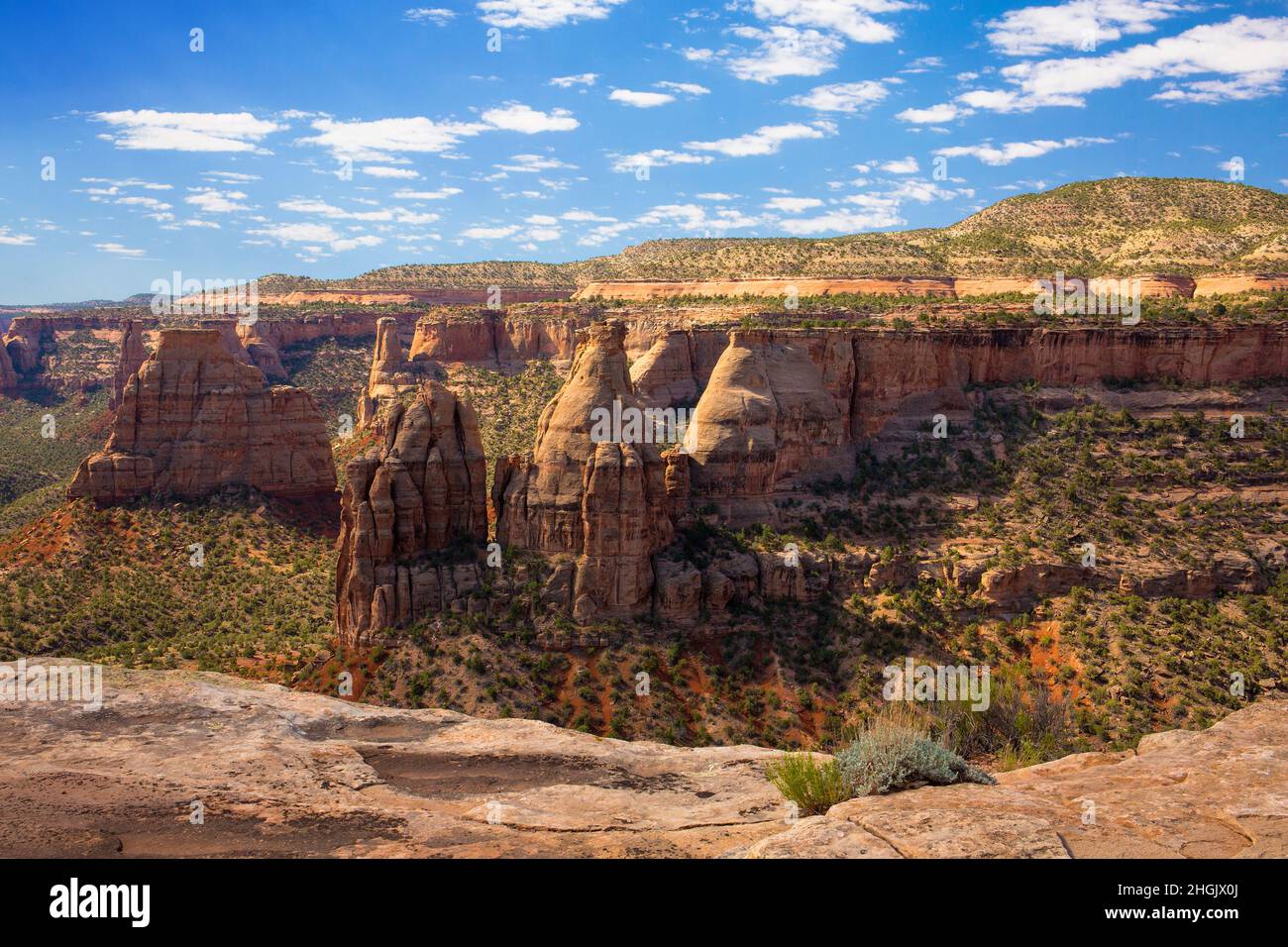 Splendido paesaggio panoramico del canyon al Colorado National Monument Foto Stock