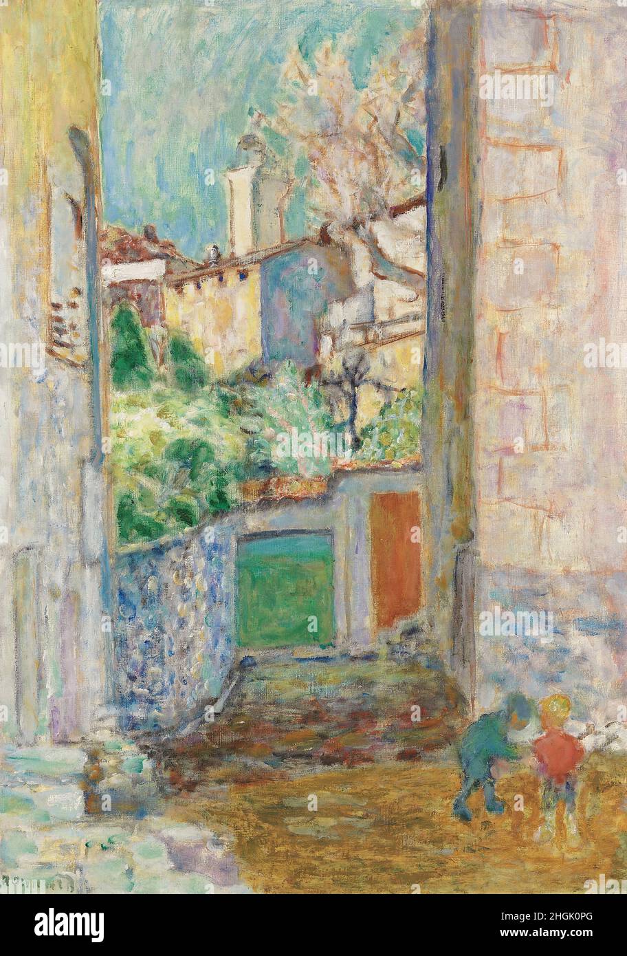 Bonnard Pierre - Collezione privata - Impasse ou la ruelle - le Cannet - 1925 - olio su tela 74 x 53 cm - Foto Stock