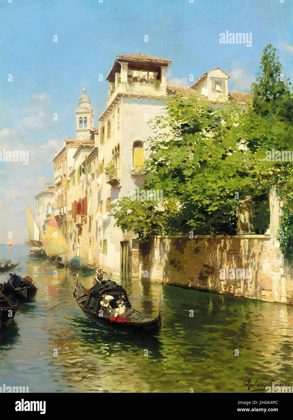 Santoro Rubens - Collezione privata - canale Marin, Venezia- Data sconosciuta - 51 x 37,5 cm - Foto Stock