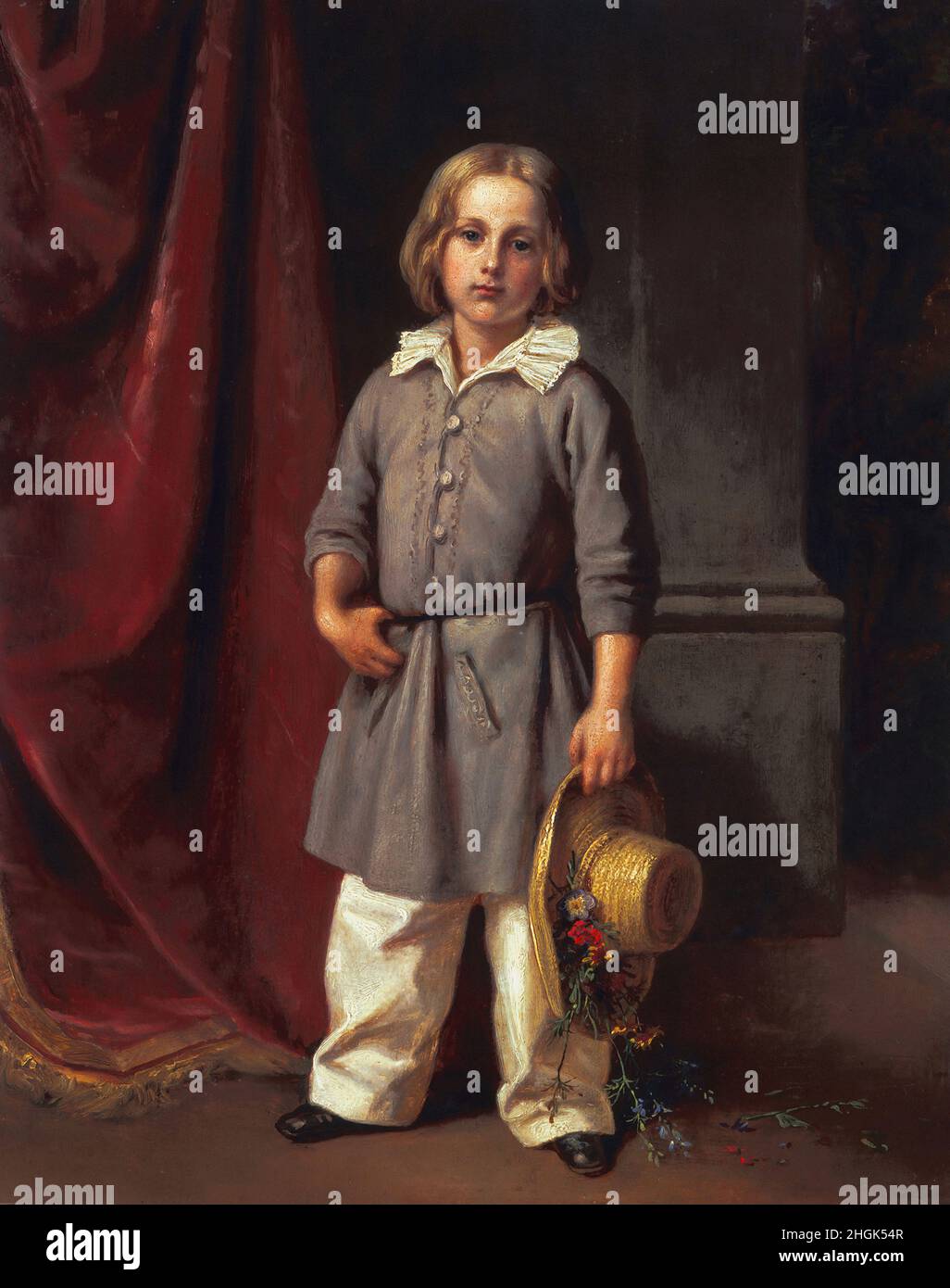 Carl Joseph Begas - Carl Begas d. J. als Kind (1850) Foto Stock