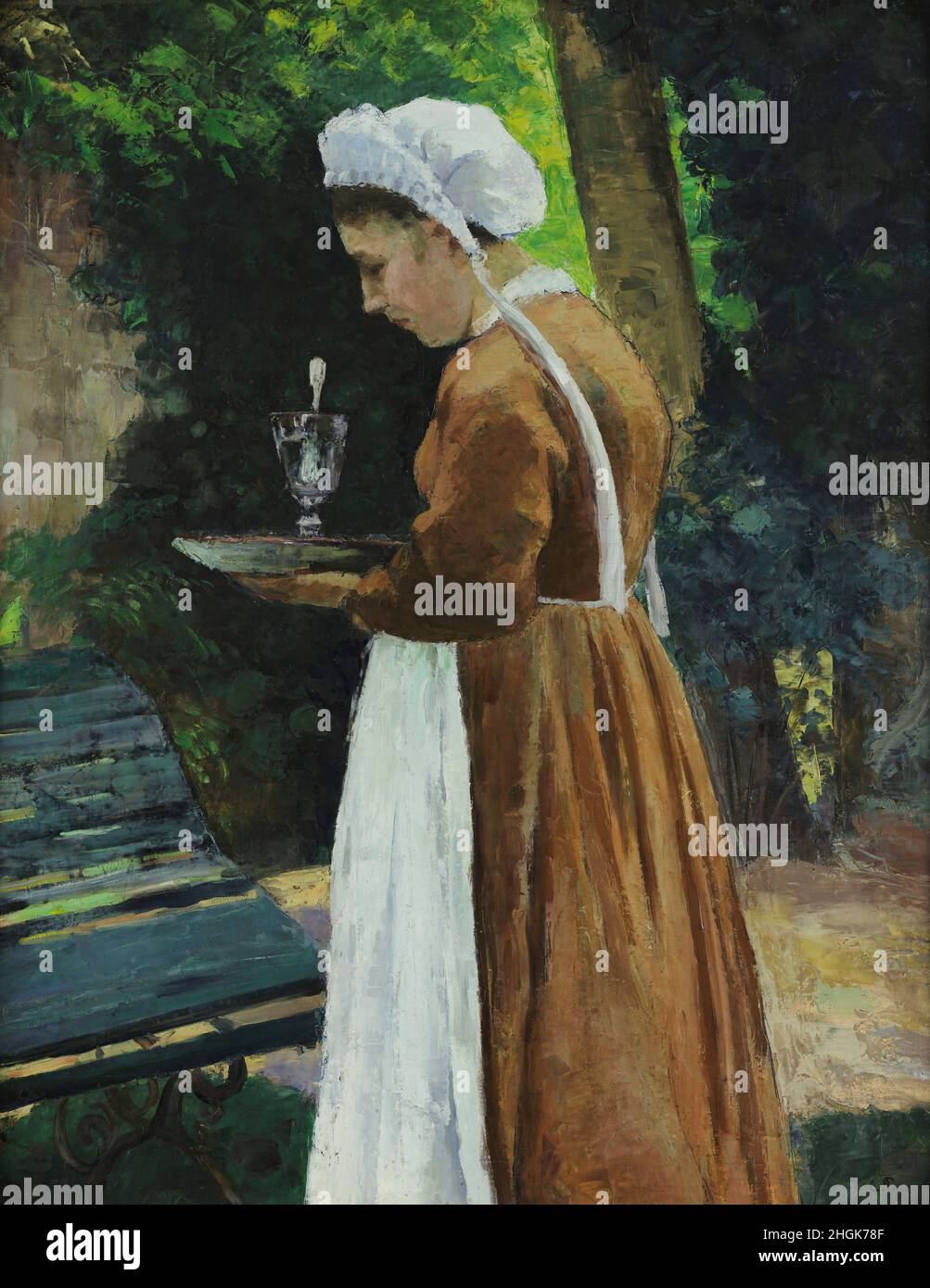 La serva - 1875 - olio su tela 92,7 x 73 cm - pi09Pissarro Camille Foto Stock