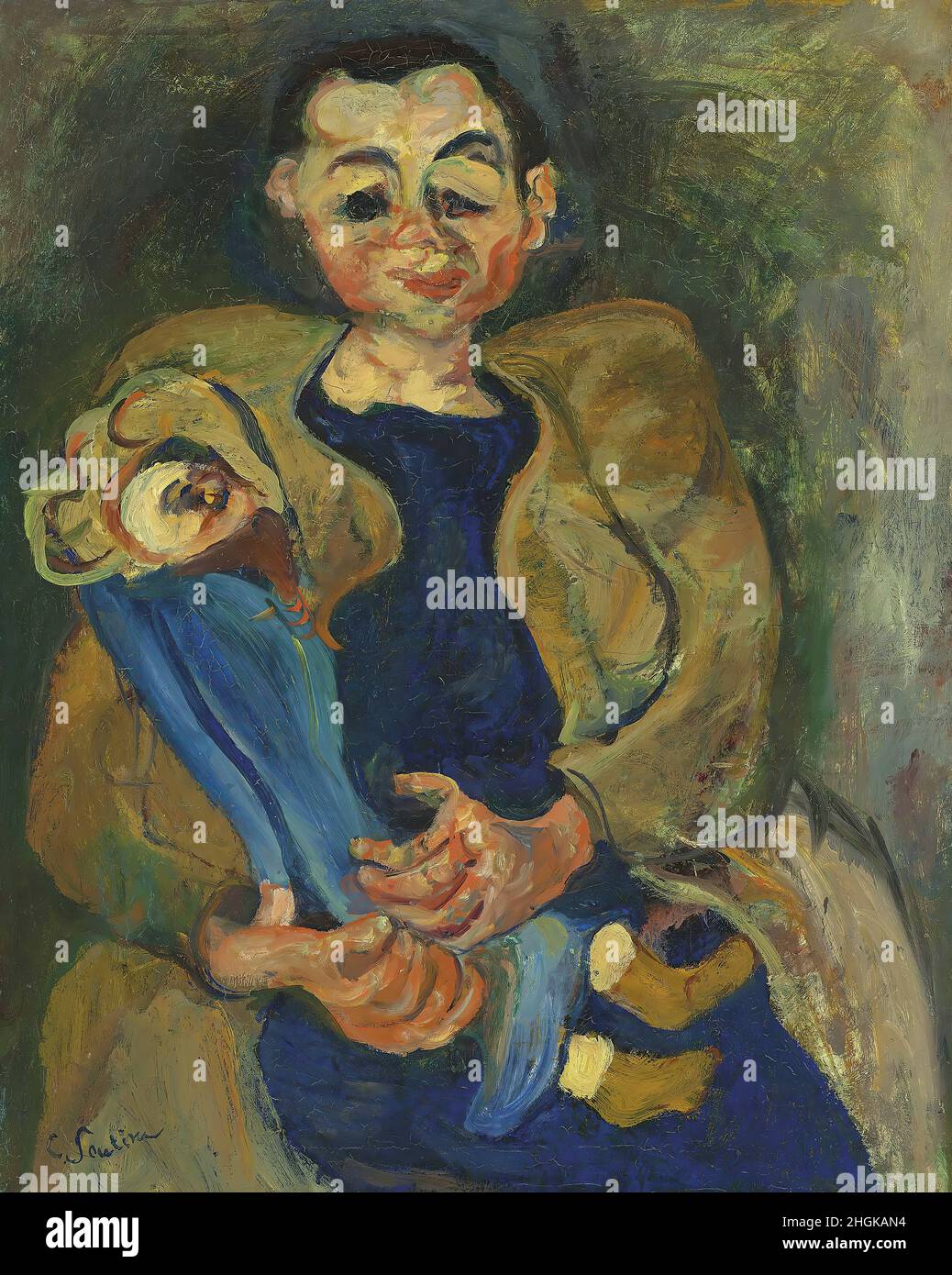 Soutine Chaim - Collectionemme à la poupée - 1923 24 - olio su tela 80,8 x 65,1 cm Foto Stock