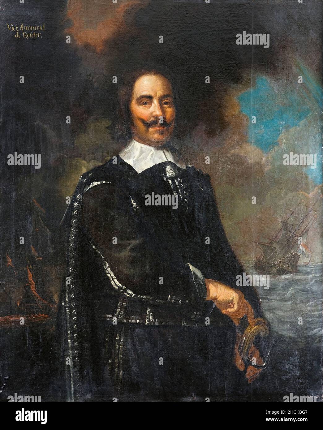 Karel van Mander III - Michiel Adriaanszoon Reuter (1607-76) Foto Stock