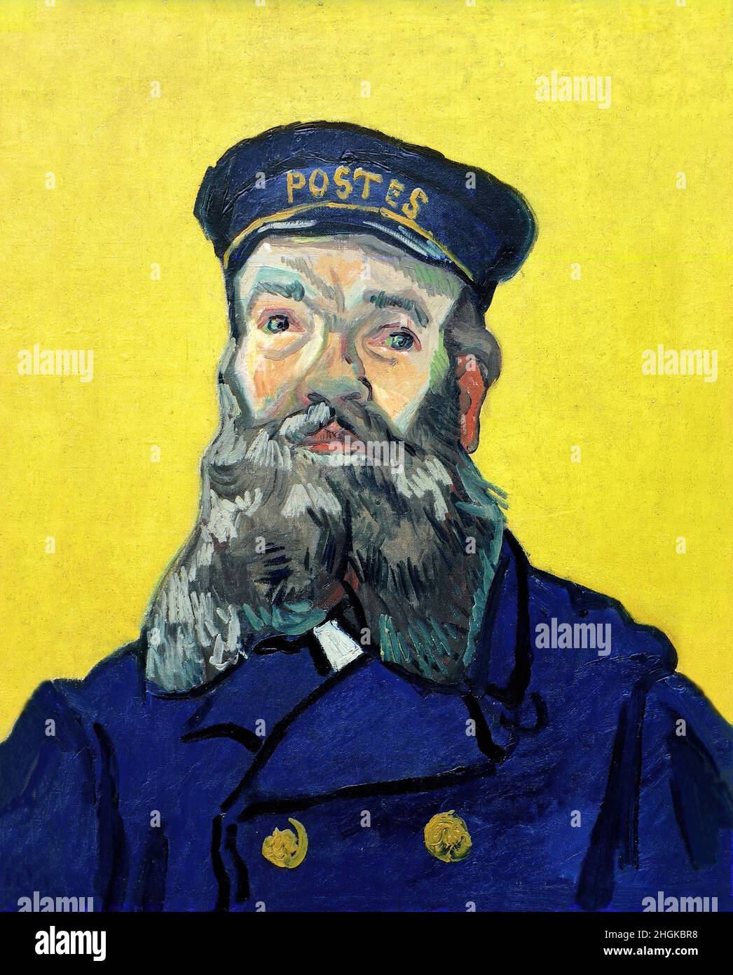 Ritratto di Joseph Roulin - 1888 - olio su tela 65 x 54 cm - Van Gogh Vincent Foto Stock