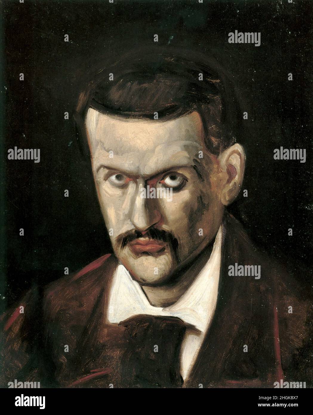 Ritratto di Paul Cezanne - 1862 64 - olio su tela 44 x 37 cm - Cézanne Paul Foto Stock