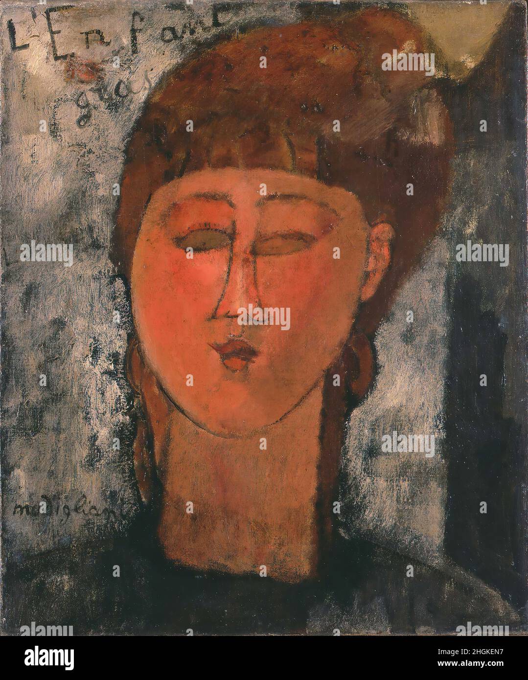 Provvisorio - Enfant gras - 1915 - olio su tela 45,5 x 37,5 cm - slxxModigliani Amedeo Foto Stock