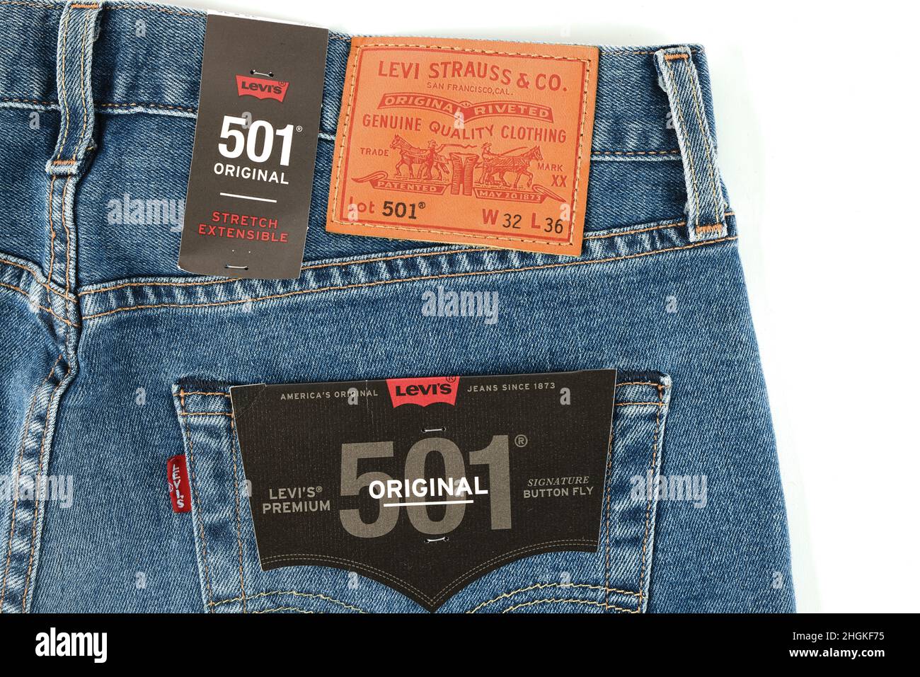 Levi 501 Immagini e Fotos Stock - Alamy