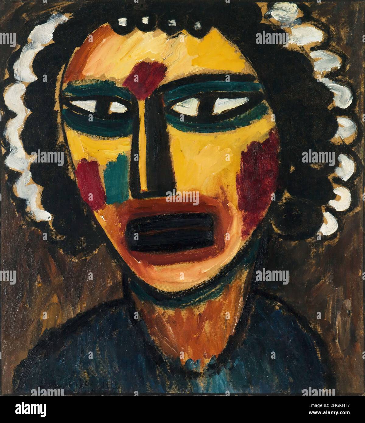 Profeta - Sibilla - 1913 - olio su legno 59,1 x 55,9 cm - von Jawlensky Alexej Foto Stock