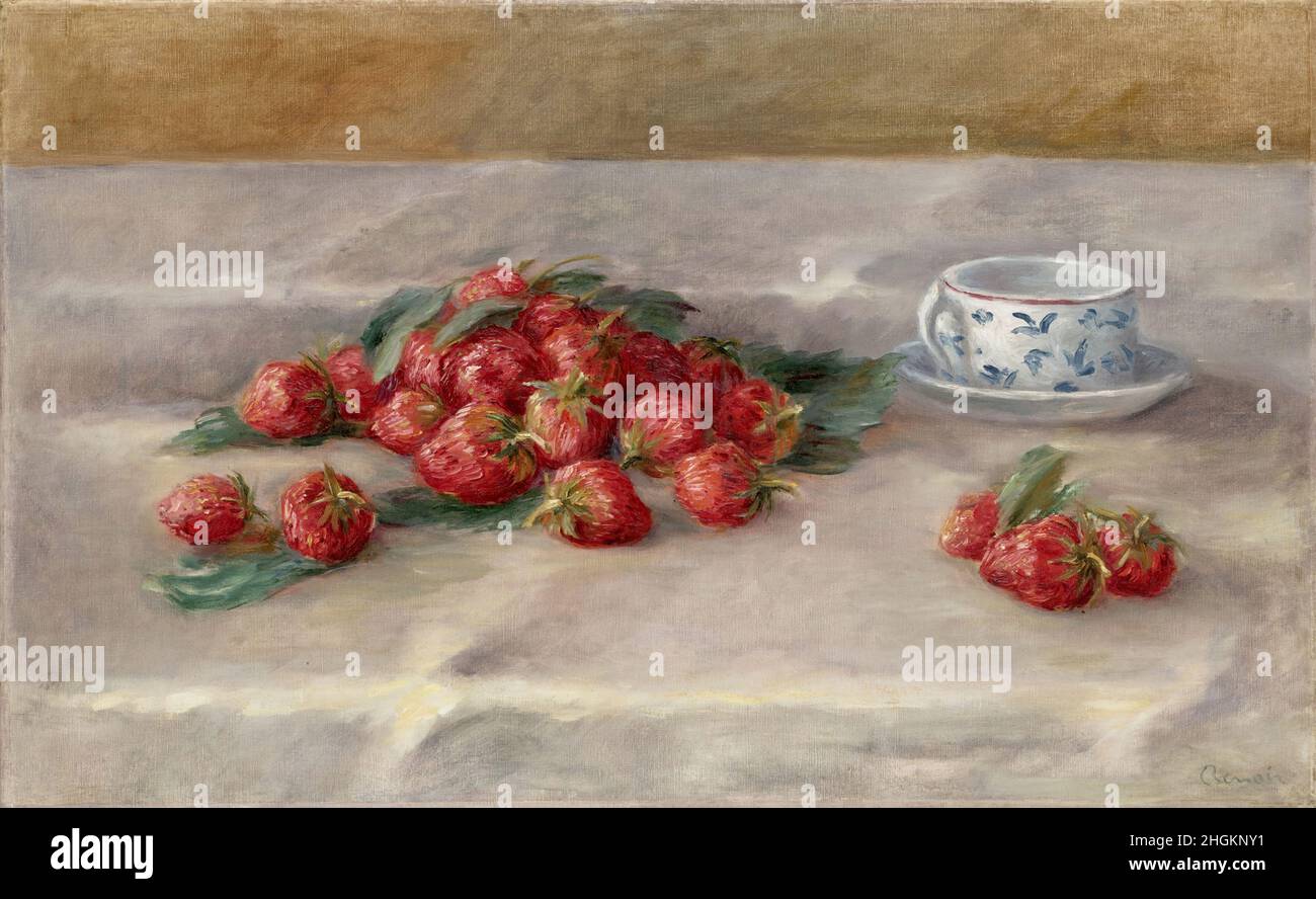 Fragole - 1905c. - olio su tela 37,1 x 60 cm - Renoir Auguste Foto Stock