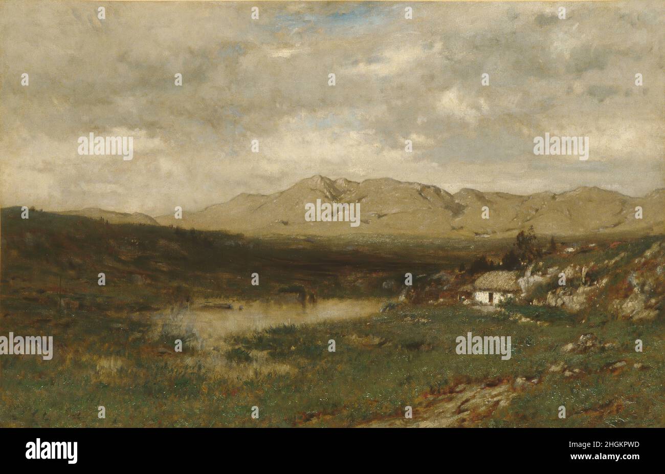 Vista nella contea di Kerry - 1875c. - olio su tela 66,7 x 101,6 cm - Wyant Alexander Helwig Foto Stock