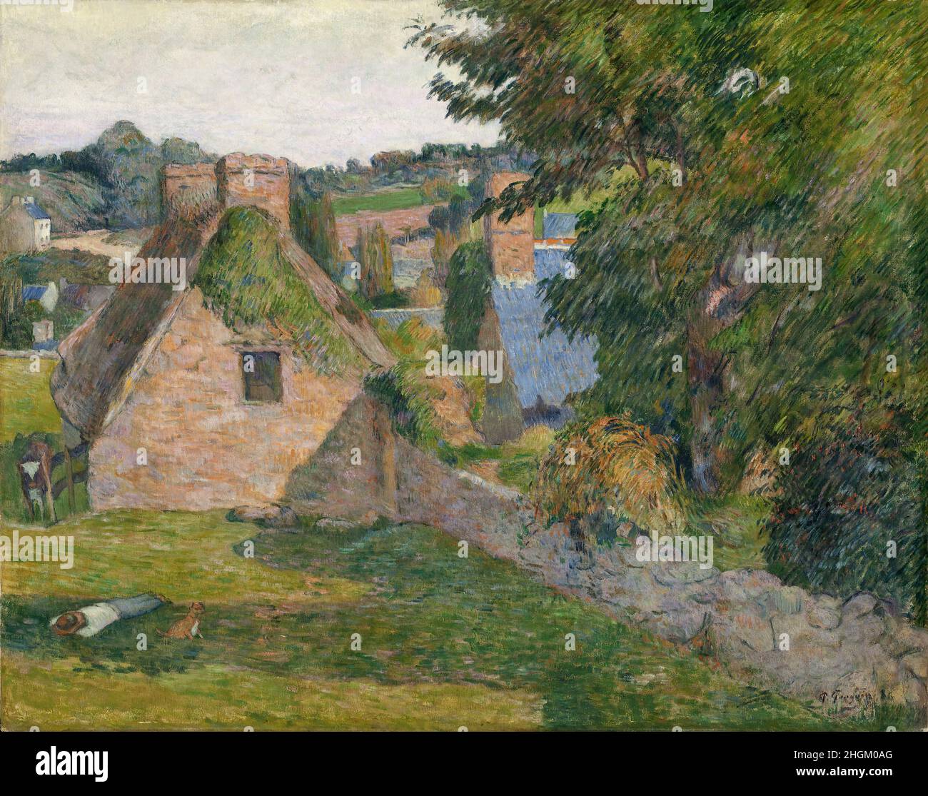 Il campo di Derout-Lollichon - 1886 - olio su tela 59,37 x 92,08 cm - ga01Gauguin Paul Foto Stock