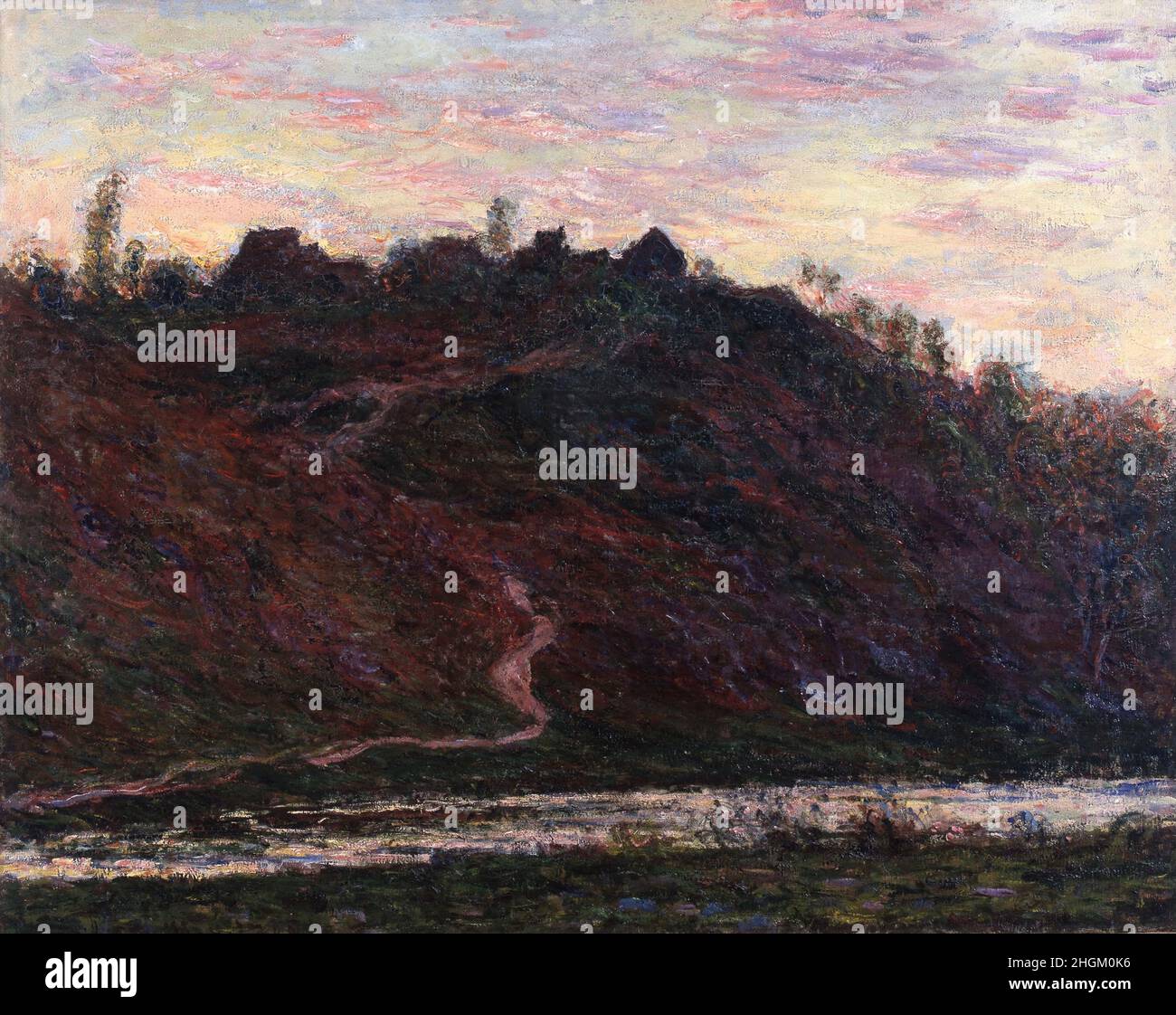 Il villaggio de la Roche-Blonde, effet du soir - 1889 - olio su tela 92,8 x 73,9 cm - mo04Monet Claude Foto Stock