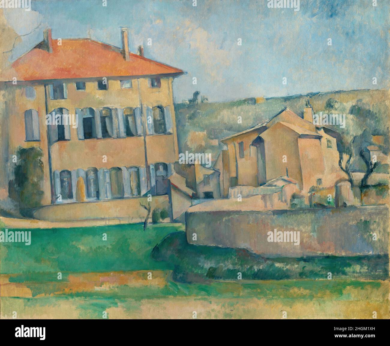 La Casa di Aix - Jas de Bouffa - 1885 87 - olio su tela 60,8 x 73,8 cm - ce02Cézanne Paul Foto Stock