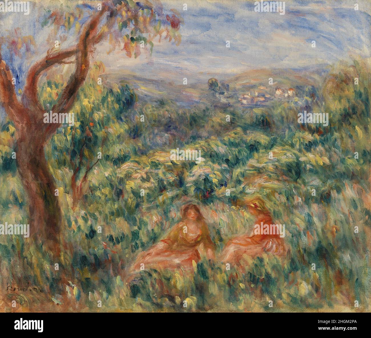 Paysage - 1916 - olio su tela 47,5 x 56 cm - Renoir Auguste Foto Stock