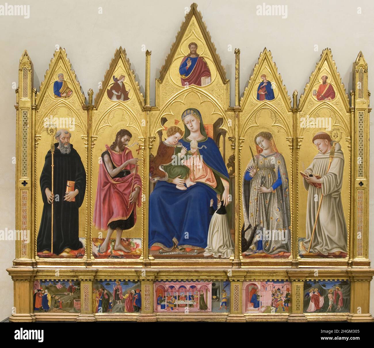 Polittico di Santa Giuliana - 1438 - tempera su tela 180 x 205 cm - di Bartolo Domenico Foto Stock