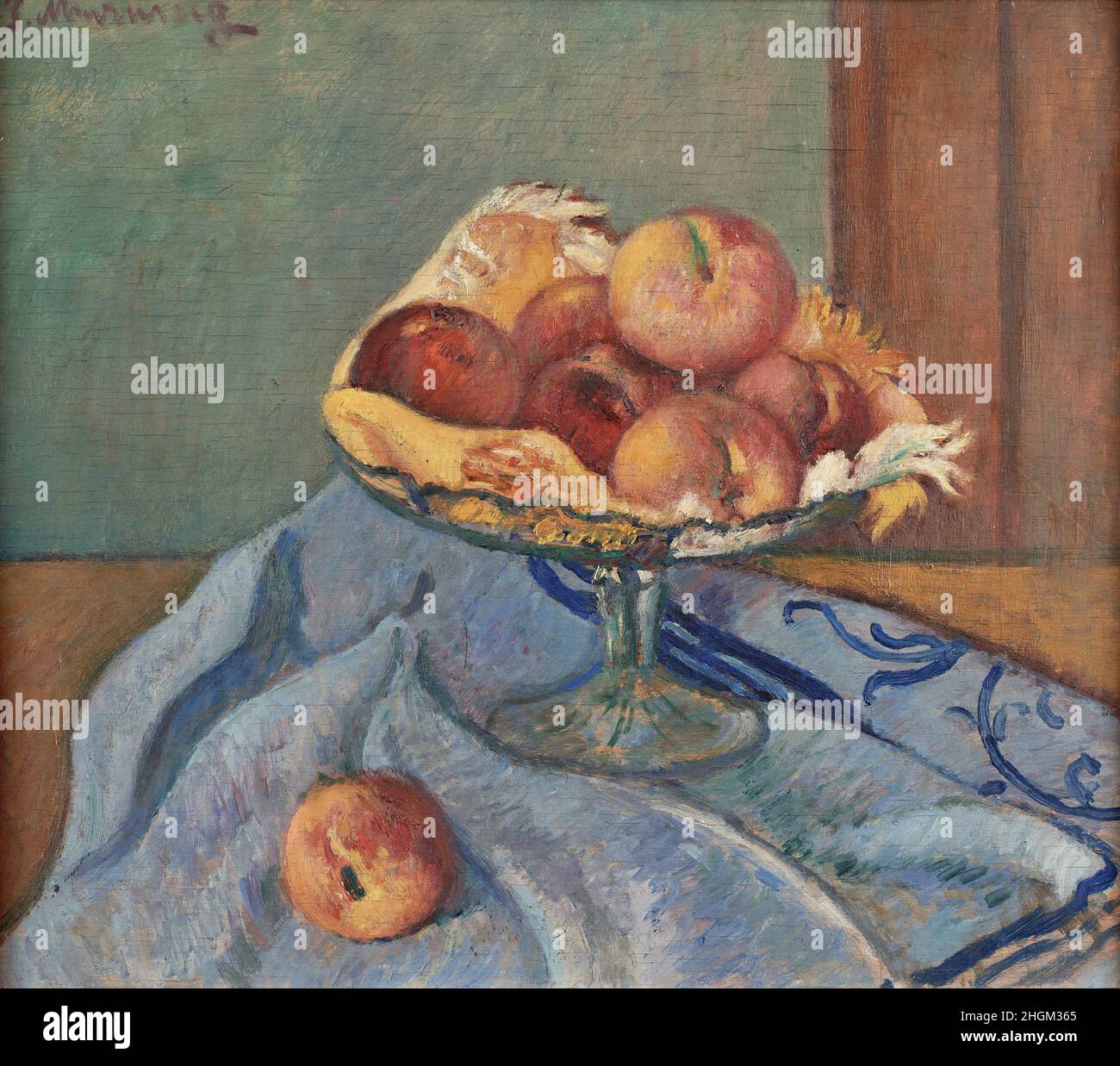 Natura morta - 1937c. - olio su legno 37 x 43 cm - Marussig Pietro Foto Stock