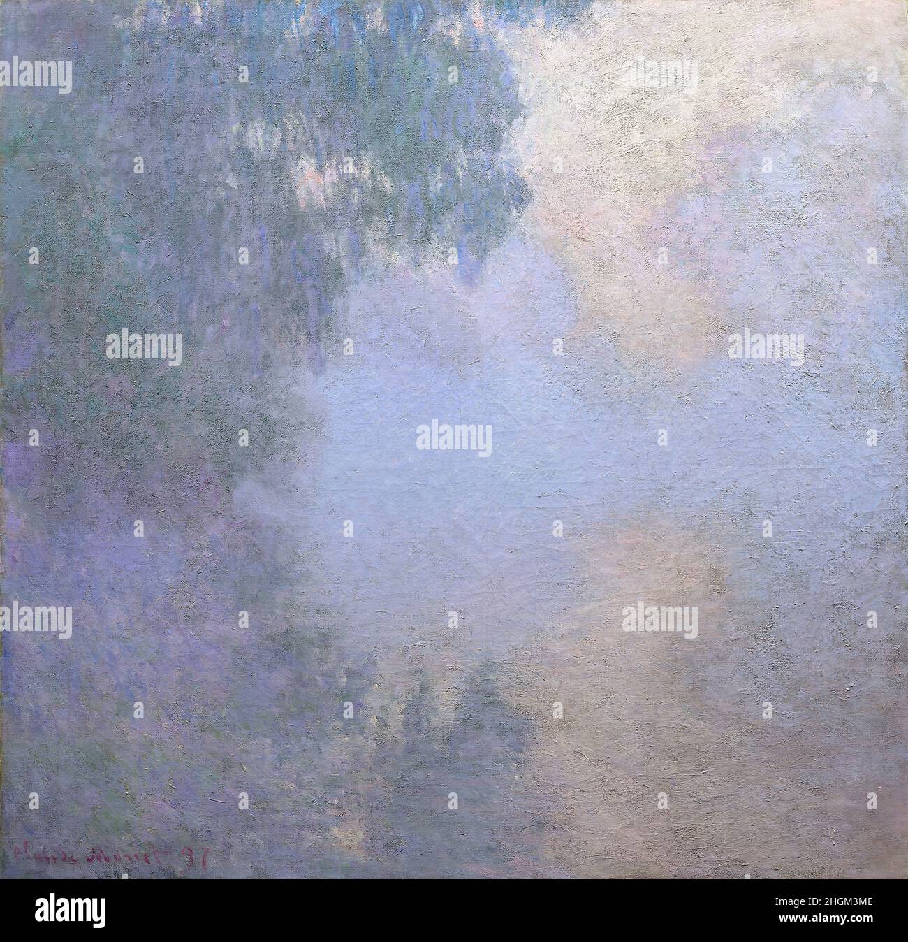 Ramo della Senna vicino a Giverny - 1897 - 89,9 x 92,7 cm - mo18Monet Claude Foto Stock