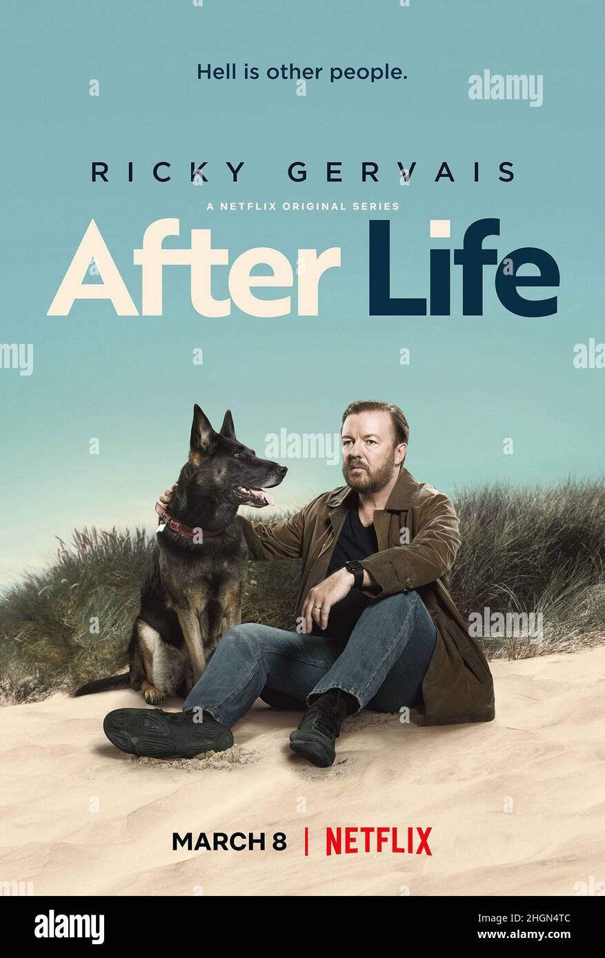 RICKY GERVAIS in AFTER LIFE (2019), diretto da RICKY GERVAIS. Credit: NETFLIX / Album Foto Stock