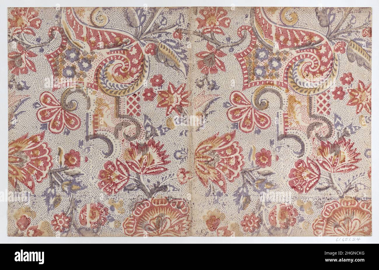 Copertina del libro con disegno floreale e a punti 19th Century Anonymous. Copertina del libro con disegno floreale e a punti. Anonimo , 19th secolo. 19th secolo. Stampa in rilievo (legno o metallo). Stampa Foto Stock