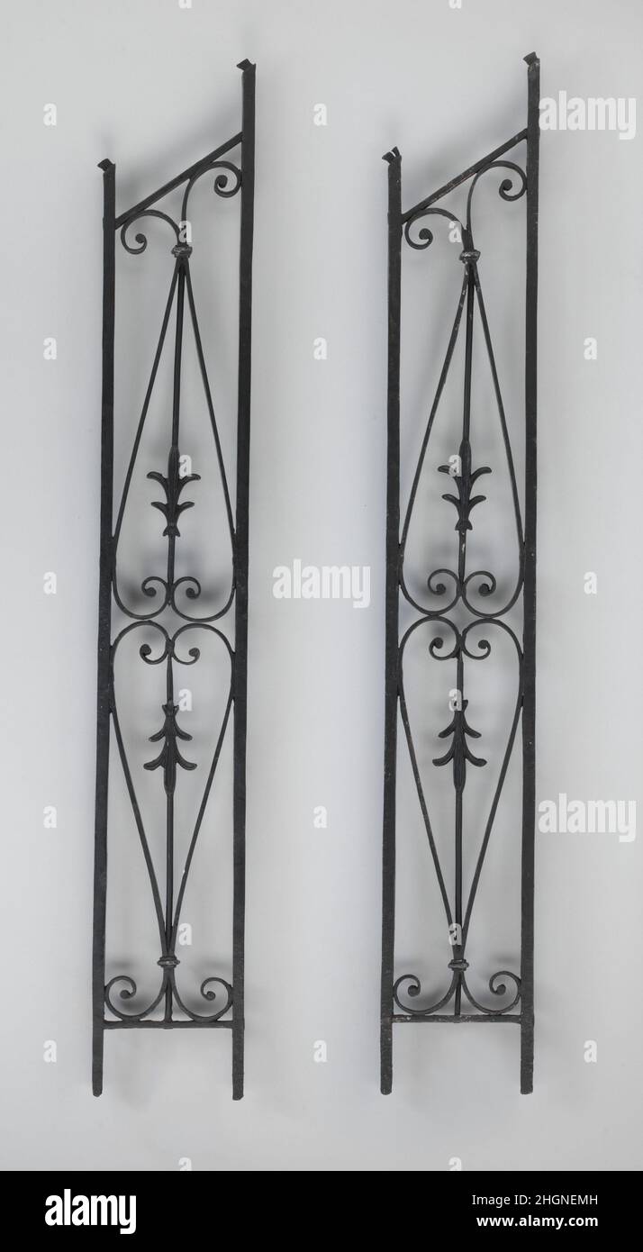 Balustre di ferro (uno di un paio) ca. 1780 britannico. Balustre di ferro (uno di un paio). Inglese. CA. 1780. Ferro battuto, piombo. Ferro metallurgato Foto Stock
