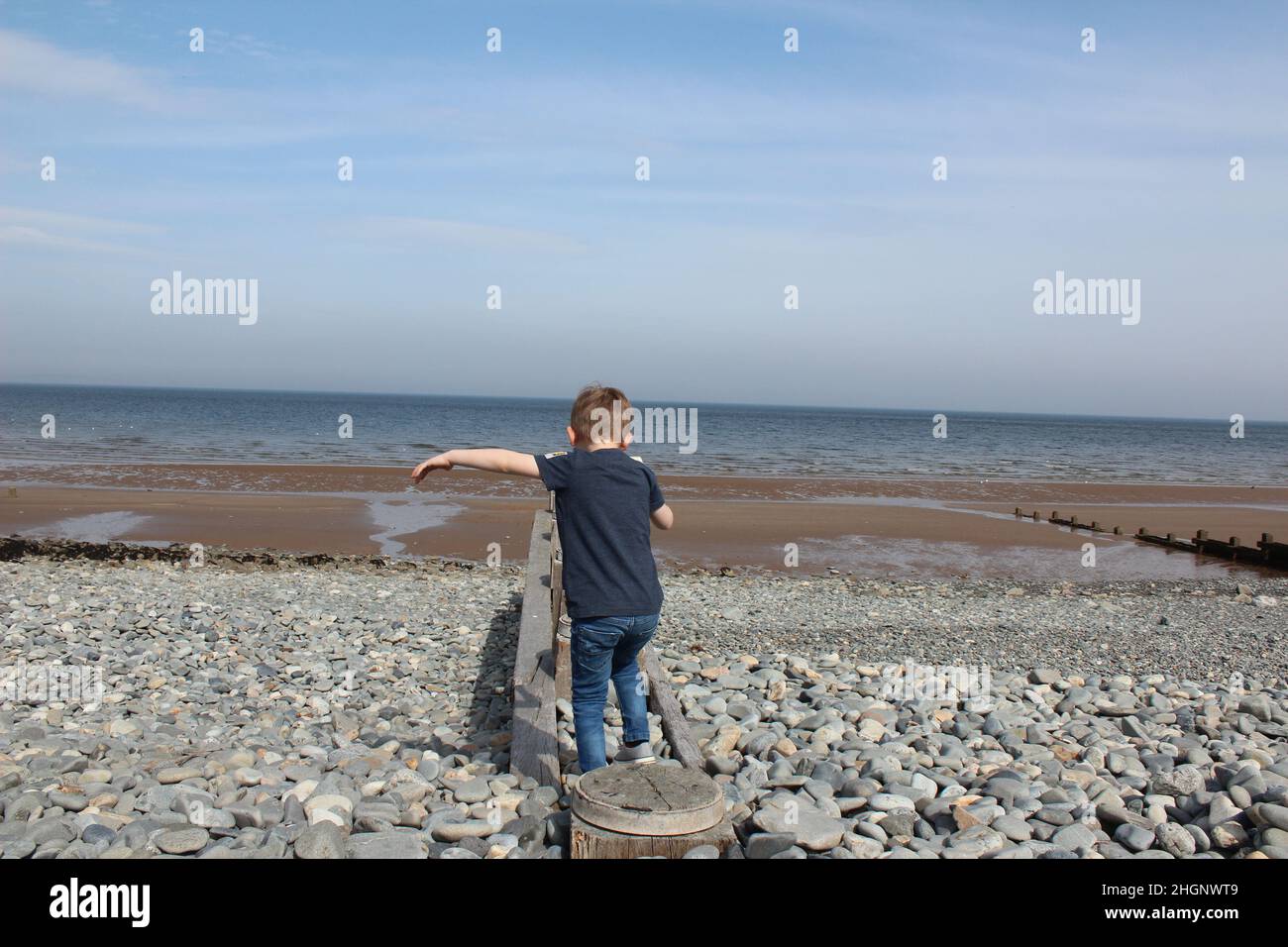 Penmaenmawr Galles del Nord Foto Stock