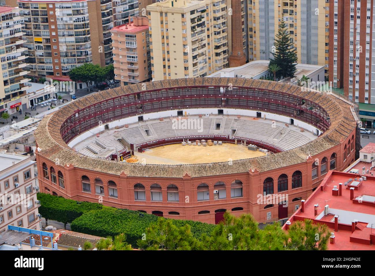 la Malagueta bull ring a Malaga (Spagna) Foto Stock