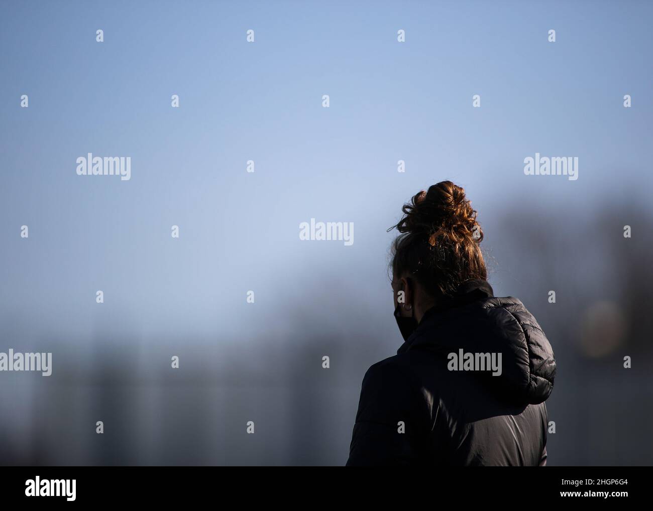 Sassuolo, Italia. 22nd Jan 2022. Sassuolo, Italia, Gennaio 22 2022 Tomaselli Martina (21 Sassuolo Calcio Femminile) in azione durante la Serie un gioco Femminile tra Sassuolo ed Hellas Verona Donne allo Stadio Enzo Ricci di Sassuolo, Italia Michele Finessi/SPP Credit: SPP Sport Press Photo. /Alamy Live News Foto Stock