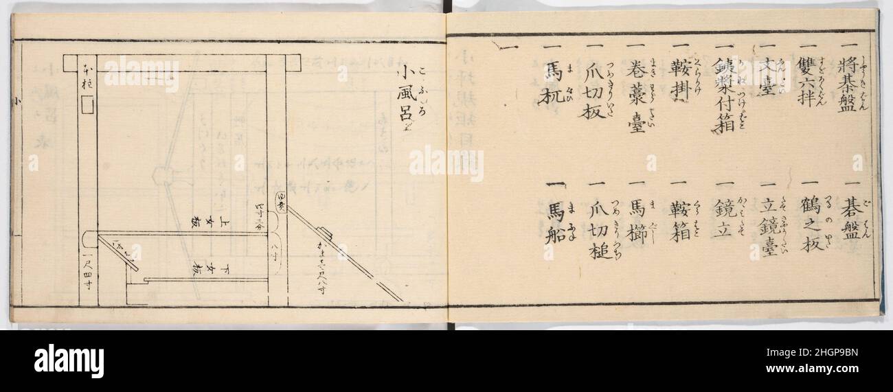 Libro illustrato 1893 Giappone. Libro illustrato. Giappone. 1893. Inchiostro su carta. Periodo Meiji (1868–1912). Libri illustrati Foto Stock