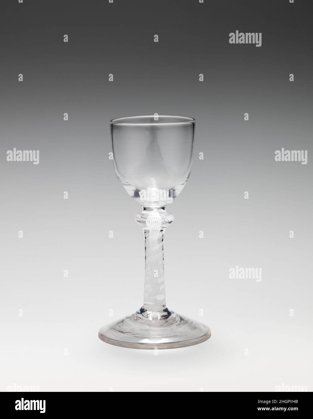 Wineglass 18th secolo britannico. Wineglass. Inglese. 18th secolo. Vetro. Vetro Foto Stock