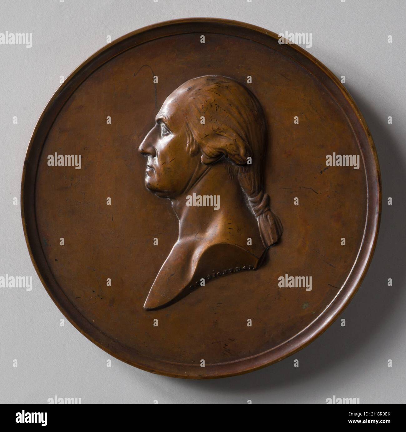 Medaglia 1818–54 Charles Cushing Wright. Medaglia. 1818–54. Bronzo Foto Stock