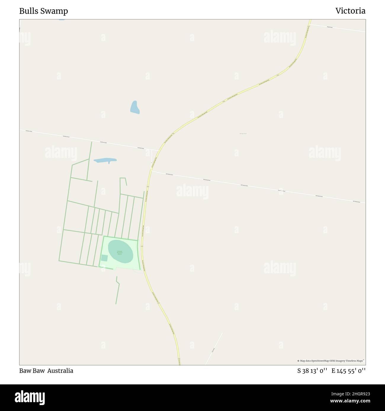 Bulls Swamp, Baw Baw, Australia, Victoria, S 38 13' 0'', e 145 55' 0''', mappa, mappa senza tempo pubblicata nel 2021. Viaggiatori, esploratori e avventurieri come Florence Nightingale, David Livingstone, Ernest Shackleton, Lewis and Clark e Sherlock Holmes si sono affidati alle mappe per pianificare i viaggi verso gli angoli più remoti del mondo, Timeless Maps sta mappando la maggior parte delle località del mondo, mostrando il successo di grandi sogni Foto Stock