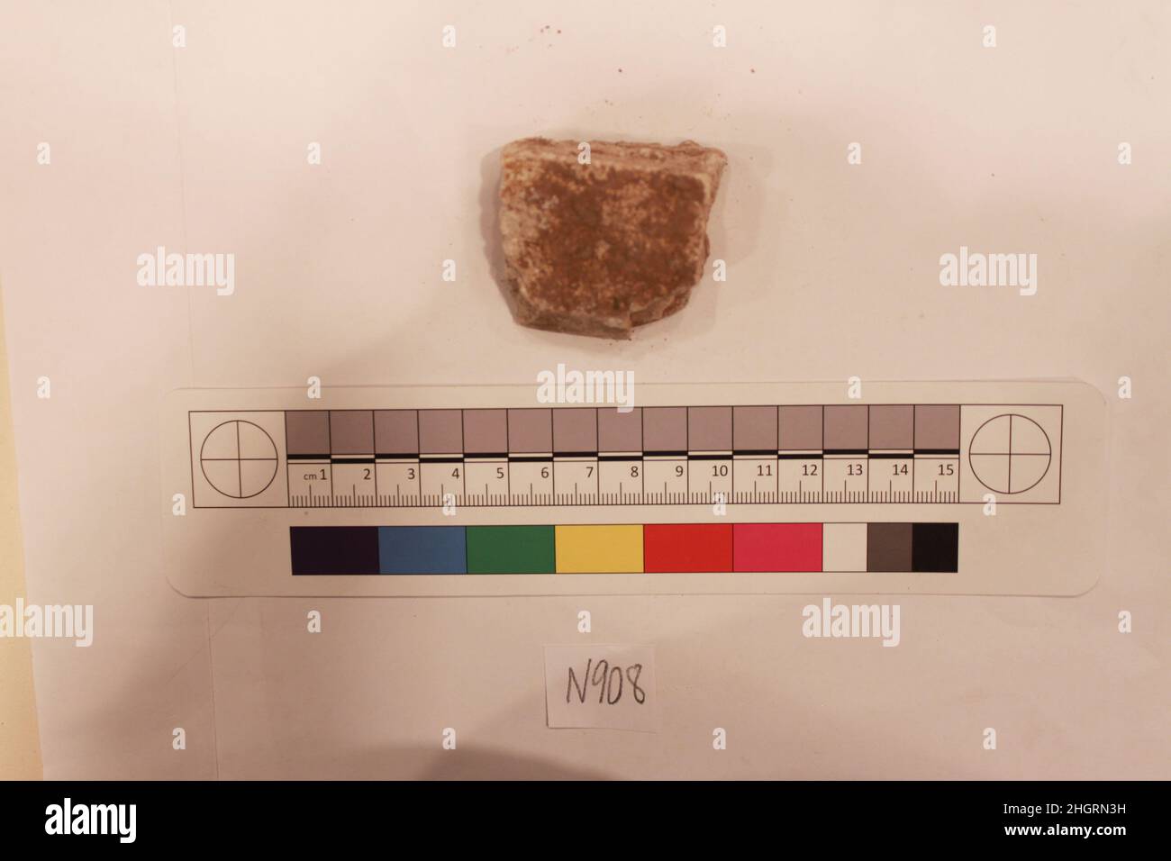 Frammento di stucco probabilmente 8th–12th secolo. Frammento di stucco 742276 Foto Stock