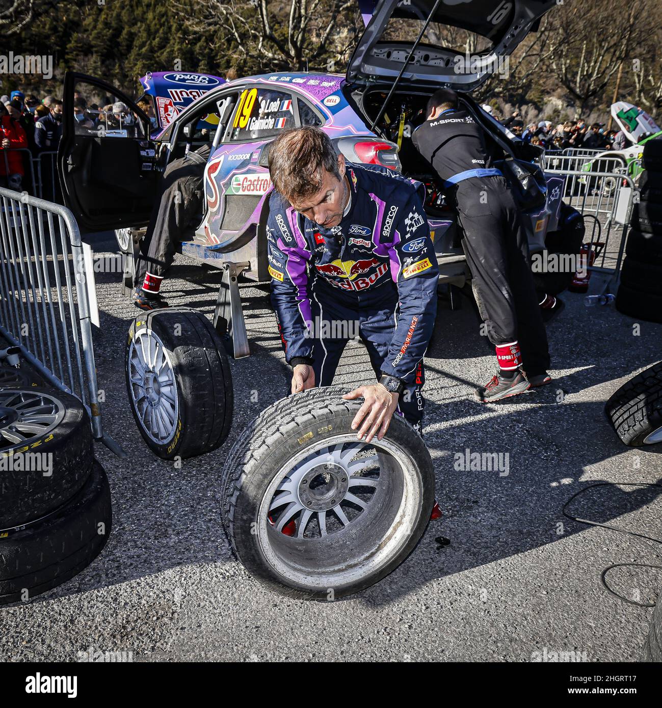 LOEB Sebastien (fra), M-SPORT FORD WORLD RALLY TEAM FORD, Puma Rally1, ritratto durante il WRC World Rally Car Championship 2022, edizione 90th del rally Monte Carlo dal 20 al 23 gennaio 2022 a Monaco - Foto: Francois Flamand/DPPI/LiveMedia Foto Stock