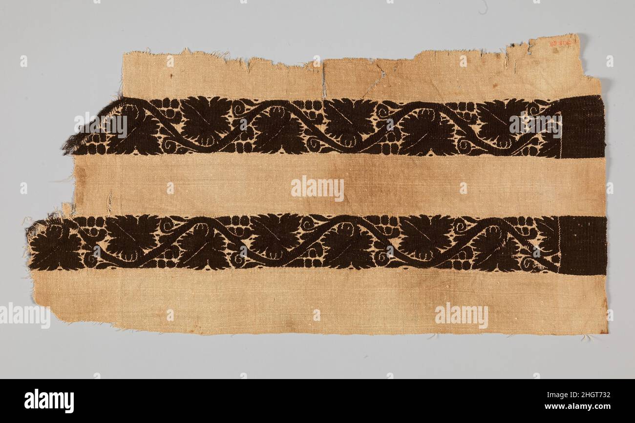 Frammento tessile 3rd–4th secolo. Frammento tessile 443274 Foto Stock